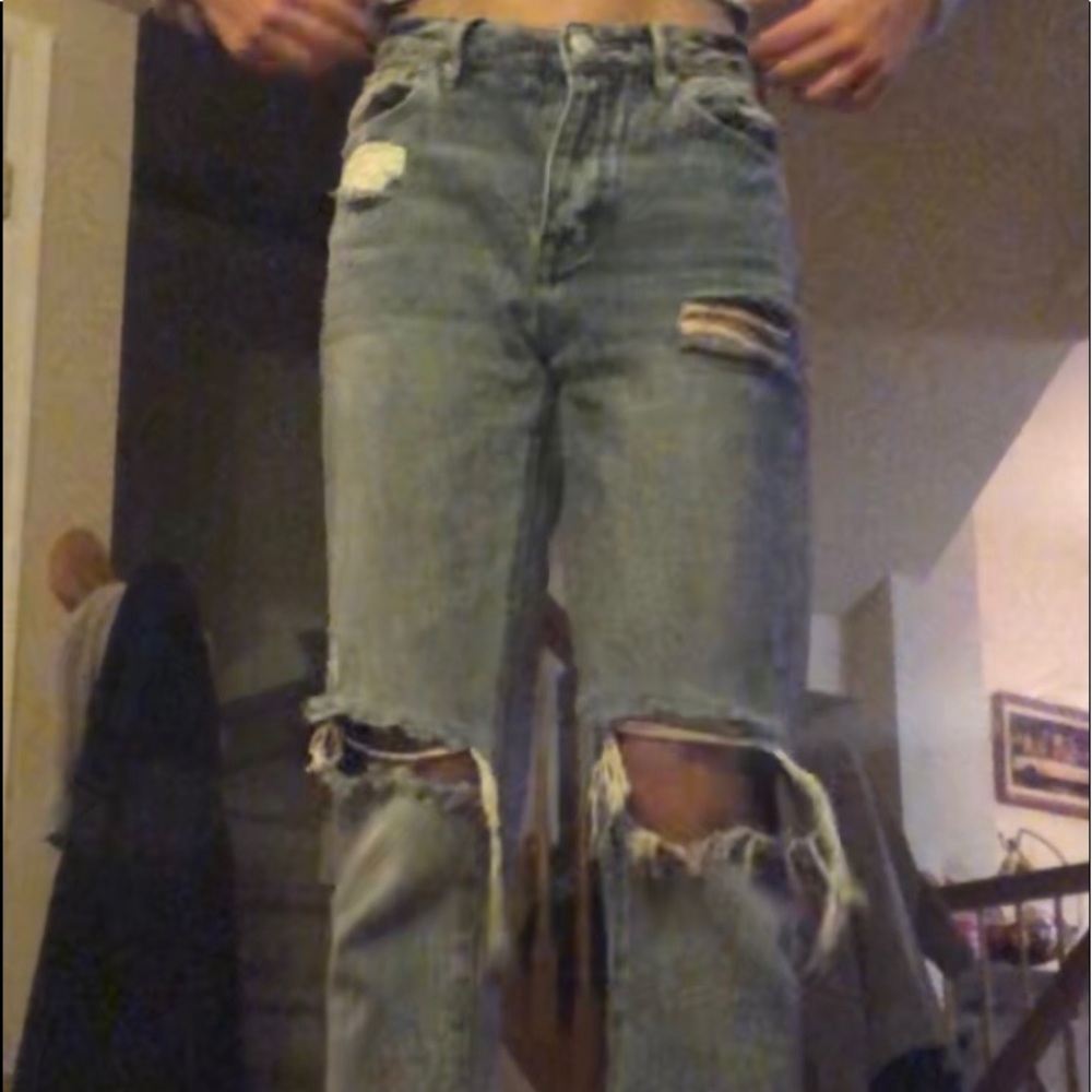 Ripped pacsun mom jeans